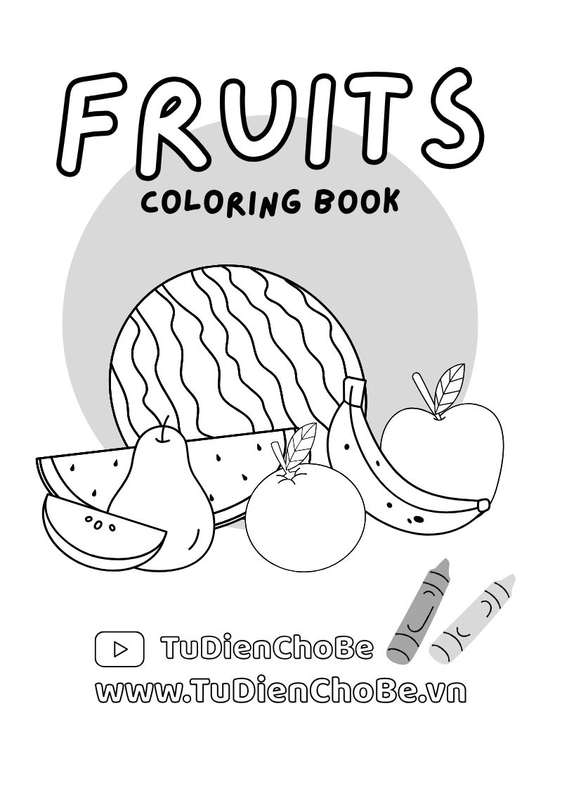 tranh tô màu trái cây, tranh tô màu các loại trái cây, tranh tô màu hoa quả cho bé, tranh tô màu trái cây miễn phí, tranh tô màu quả táo, tranh tô màu quả chuối, tranh tô màu quả cam, tranh tô màu dưa hấu,