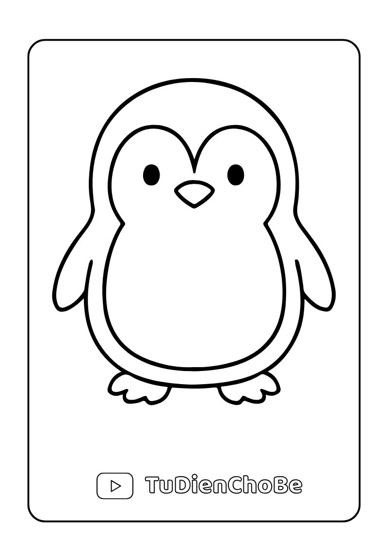 Tranh tô màu các loài chim cho bé, hình vẽ chim dễ thương, rõ nét, miễn phí tải về