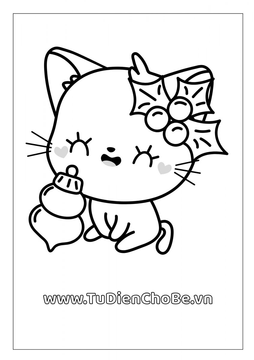 tranh tô màu mèo miễn phí, hình tô màu con mèo đẹp, tranh tô màu mèo dễ in
