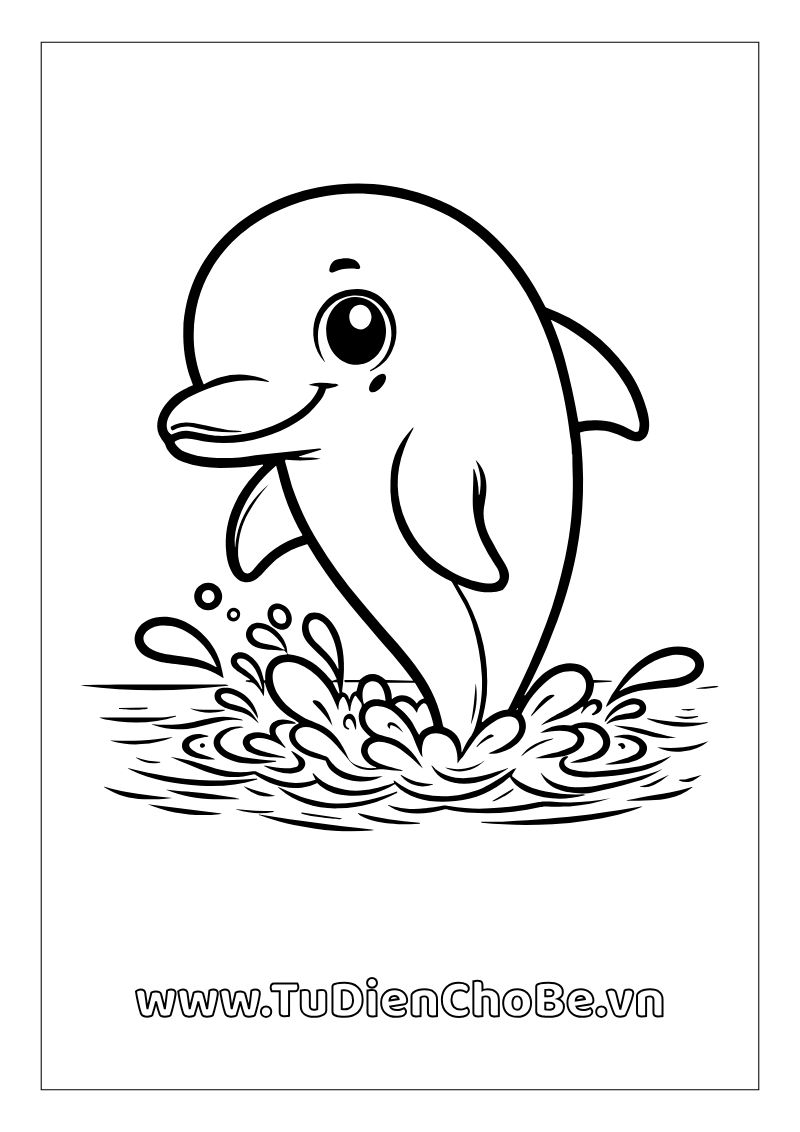 Tranh tô màu động vật biển cho bé – hình vẽ cá, rùa, bạch tuộc, sao biển dễ thương