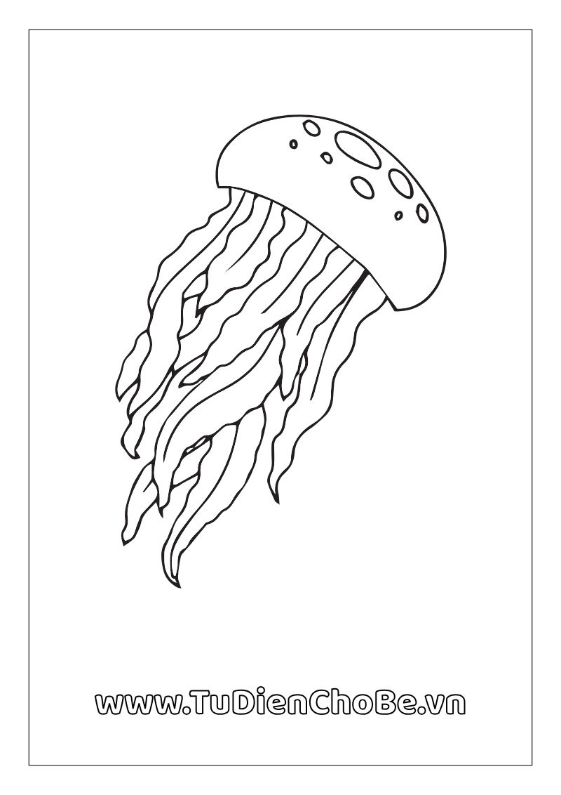 Tranh tô màu động vật biển cho bé – hình vẽ cá, rùa, bạch tuộc, sao biển dễ thương