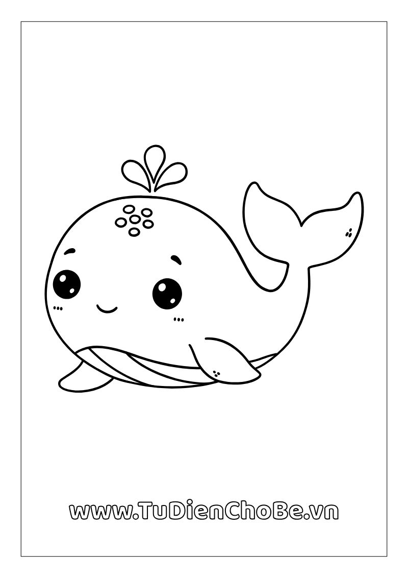 Tranh tô màu động vật biển cho bé – hình vẽ cá, rùa, bạch tuộc, sao biển dễ thương