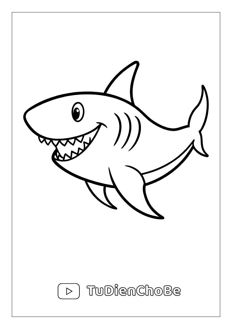 Tranh tô màu động vật biển cho bé – hình vẽ cá, rùa, bạch tuộc, sao biển dễ thương