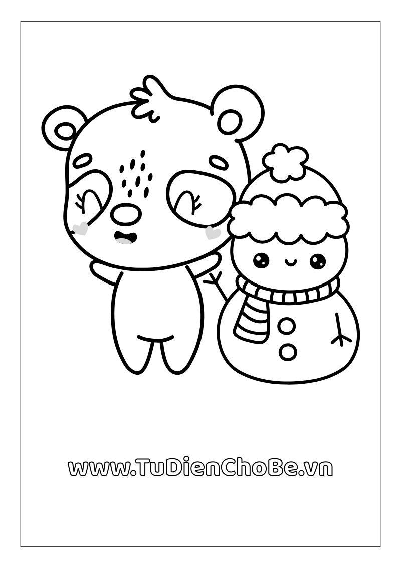 Tranh tô màu gấu trúc dễ thương cho bé, hình gấu trúc rõ nét miễn phí tải về