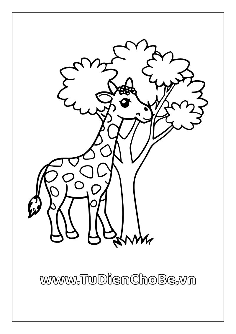 tranh tô màu hươu cao cổ, tranh tô màu hươu cao cổ cho bé, tranh tô màu hươu cao cổ miễn phí, tranh tô màu động vật hươu cao cổ, tranh tô màu hươu cao cổ dễ thương, tranh tô màu hươu cao cổ đẹp, tranh tô màu hươu cao cổ rõ nét, hình tô màu hươu cao cổ