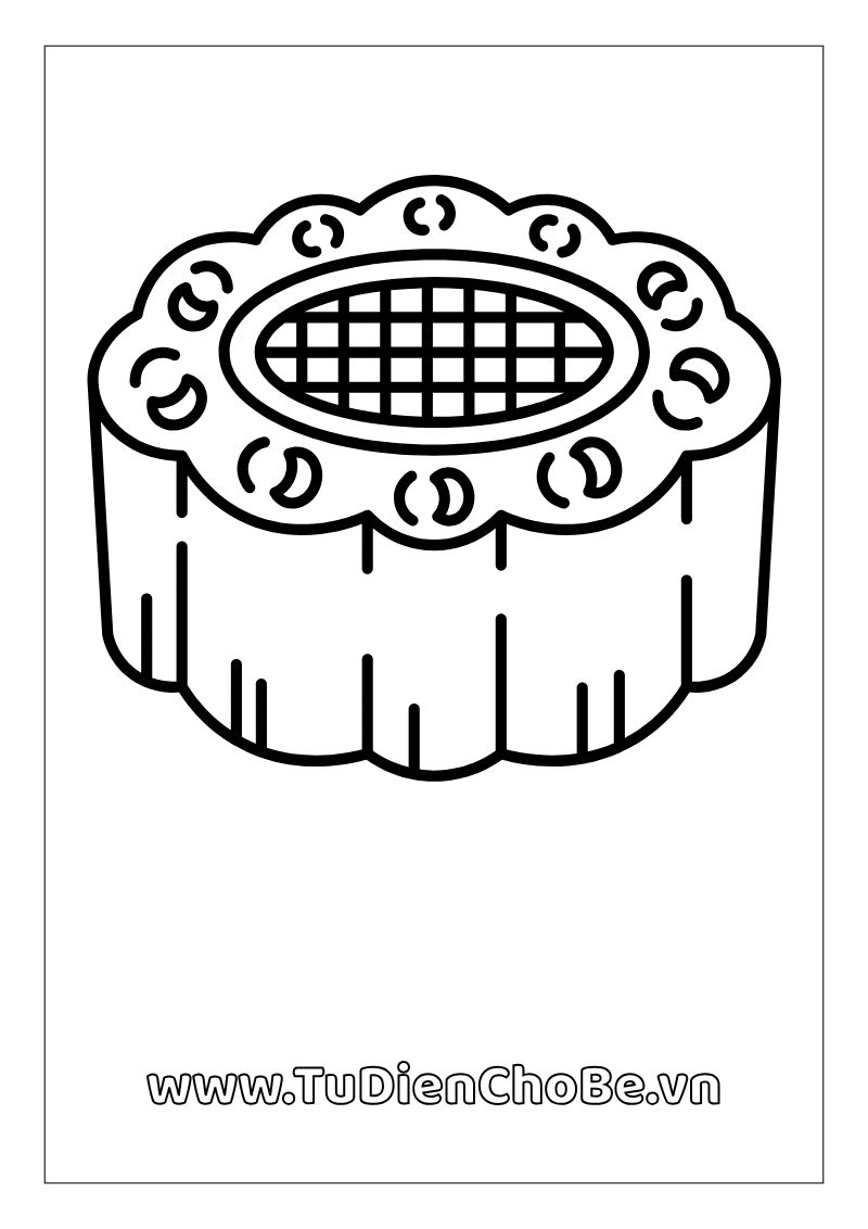 Tranh tô màu Tết Trung Thu cho bé, hình lồng đèn, múa lân, chị Hằng chú Cuội dễ thương, miễn phí tải về