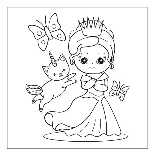Tranh tô màu Công Chúa