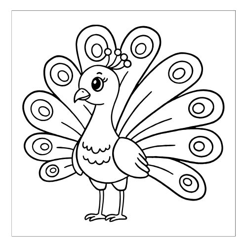 Tranh tô màu các loài chim