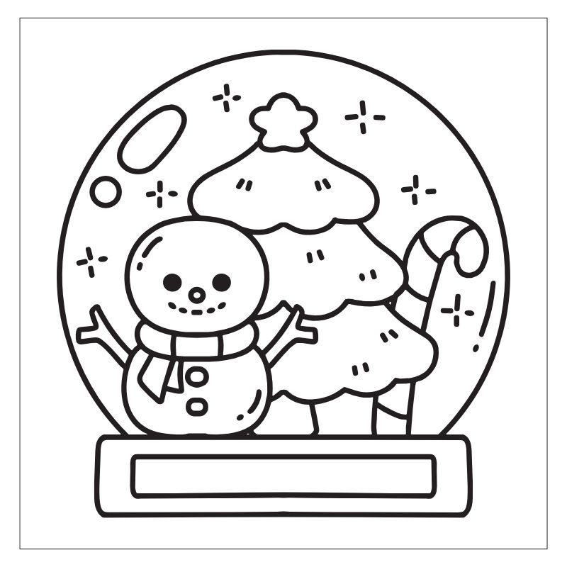 Tranh tô màu Giáng Sinh